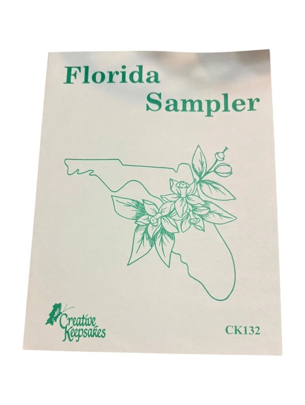 Creative Keepsakes Florida Sampler Cross Stitch Pattern CK132